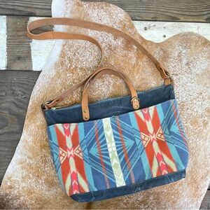 Klum House Fremont Leather and Wool Tote